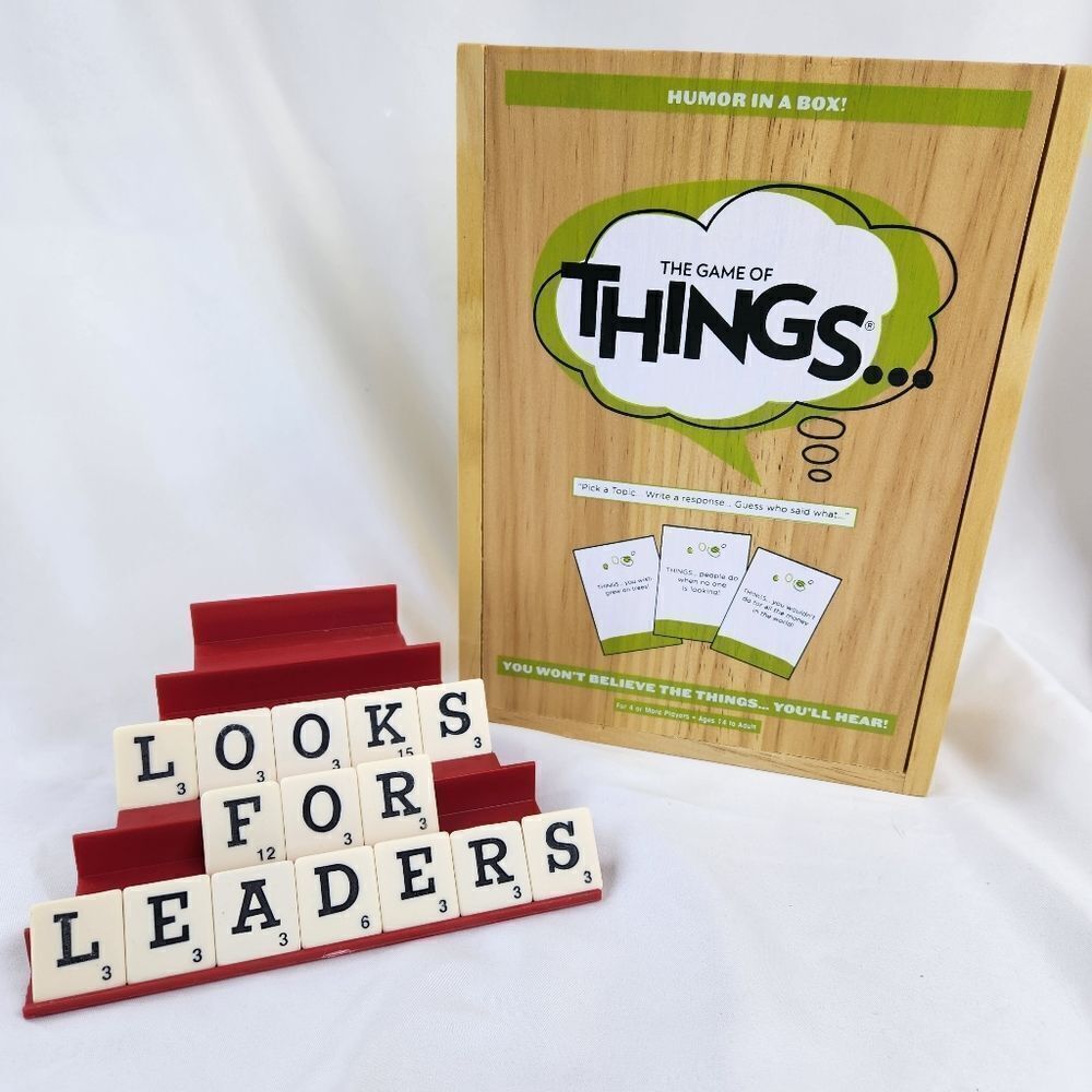 🩵PlayMonster The Game of Things 2014 Wooden Edition